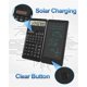 thumbnail image 4 of Calculadoras científicas, calculadora de escritorio con pantalla LCD de 12 dígitos y bloc de notas, energía solar y batería, color negro, 4 of 5