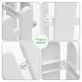 thumbnail image 3 of SEWCHICS 4Pcs Garden Edging Decorative Fence White Plastic Round Head Outdoor Use, 3 of 8