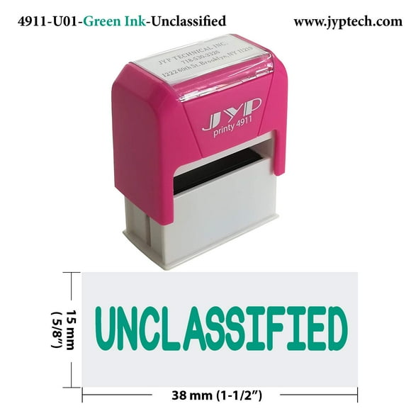 Unclassified - JYP 4911 (U01) Tampon en Caoutchouc Auto-Encre (Encre Verte)