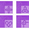 thumbnail image 3 of 4Pcs Quilting Template Knots Corner Acrylic Quilting Ruler Template Transparent Quilting Frames Stencil Sewing Ruler Set for DIY Patchwork Sewing Machine, 3 of 3