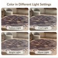 thumbnail image 7 of ODIKA 6'x9' Washable Area Rug Non-Slip, Chair-Friendly, Mauve Gothic Mansion with Starry Accents Victorian Inspired Design Elegant Swirls and Cats for Dining Room, Under Table, Office Décor, 7 of 7