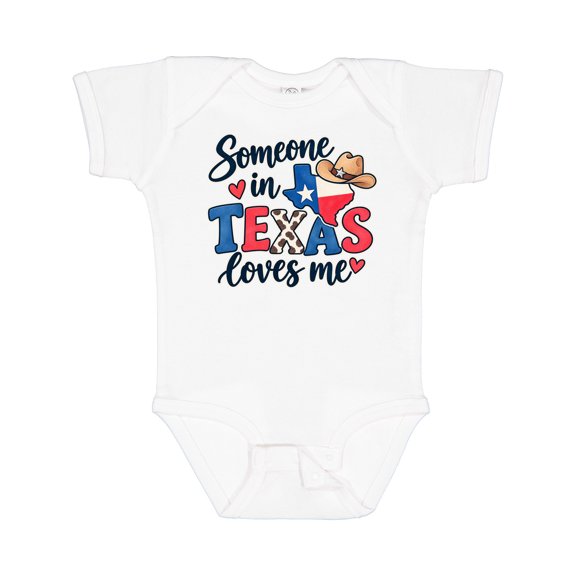 Inktastic Someone in Texas Loves Me Boys or Girls Baby Bodysuit