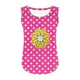 thumbnail image 6 of Taqqpue Girls Tank Tops Kids Summer Crewneck Neck Sleeveless Shirts Casual Cute Floral Printed T Shirts 5-14 Years, 6 of 6