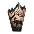 thumbnail image 3 of Meyda Tiffany 217008 Moose At Dawn Left 12" Tall Wall Sconce - Bronze, 3 of 4