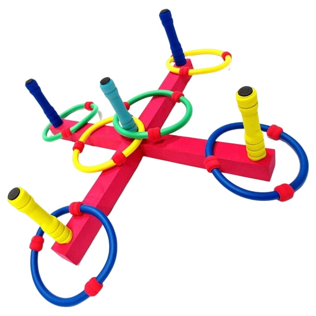 bedienty Ring Toss Backyard Game Kid Supplies Compact Size Training Prop Simple to Play Entertainment Craftsmanship Gaming Kit