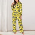 thumbnail image 2 of Naloa Honeybee Pajamas for Women Set, Womens Pajama Sets, Lounge Sets for Women, 2pjs for Women-Large, 2 of 7