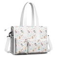 thumbnail image 2 of Teacher Tote Bag,Colorful Forest Princess Pattern Teacher Utility Tote Bag,Large Work Tote Bags for Women with Multiple Pockets,Top Zipper Closure,13.8x10.6x6.7 Inch, 2 of 5