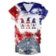 thumbnail image 4 of Camisetas de Manga Corta para las Mujeres Blusas Casuales Camiseta a Rayas Cuello Redondo, Blusas de Manga Corta para las Mujeres, 4 of 5