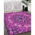 thumbnail image 2 of Ahgly Company Indoor Rectangle Patterned Medium Violet Red Pink Area Rugs, 7' x 10', 2 of 6