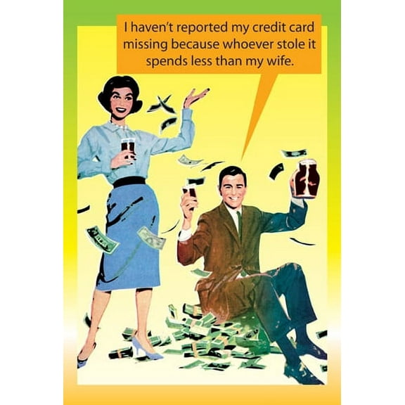 Nobleworks Stolen Credit Card Funny / Humorous Father's Day Card