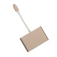 thumbnail image 2 of Adaptador USB 3.1 tipo C a VGA Hub PD 3 en 1 estación de acoplamiento Adaptador de aluminio tipo C a VGA oro rosa, 2 of 10