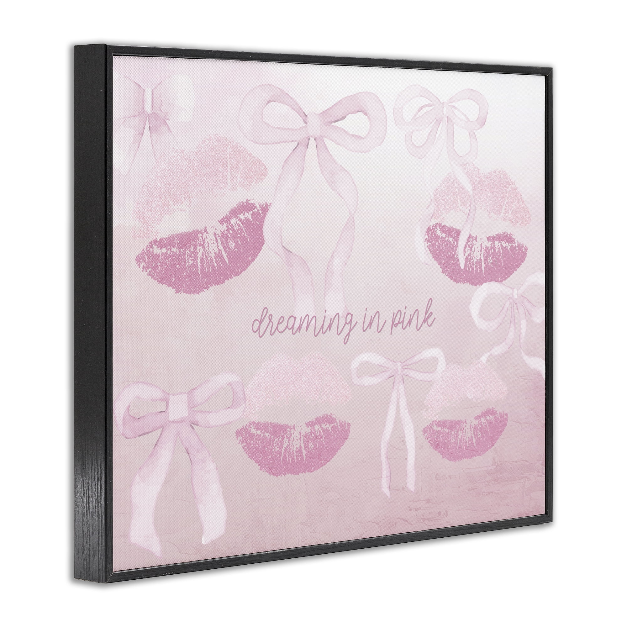 Dreaming In Pink Black Framed Giclee Art, design by Kim Allen
