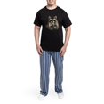 thumbnail image 5 of CafePress - Cute Humorous Watercolor Raccoon Blowing A Kiss Pa - Men's Dark Loose Fit Cotton Pajama Set, 5 of 7