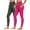 Hot Pink, variant on Qulqfy Blue Fall Leggings for Women Compression Yoga Workout Plus Size Pockets High Waisted 2 Pack Leggings Women's Pants L