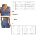 thumbnail image 2 of U Collar Sports Bra Legging Shorts Set for Women-2 Pcs Workout Outfits Tracksuits, 2 of 8