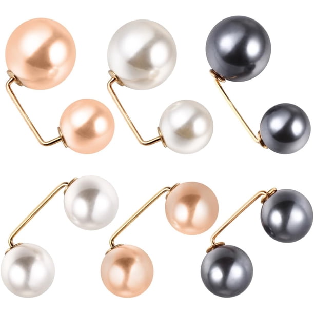 Broche De Perlas De Imitación Para Mujer Alfiler De Seguridad Para Falda Y Suéter Botón De Chal Elegante Para Vestidos Para Eventos Uso Diario Y Regalos