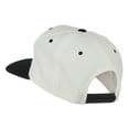 thumbnail image 3 of Old English N Embroidered Flat Bill Cap - Natural Black OSFM, 3 of 5