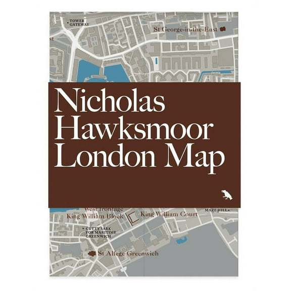 Blue Crow Media Architecture Maps Nicholas Hawksmoor London Map, (Paperback)