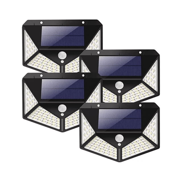 Luminaria Solar De Seguridad Para Jardín/exteriores 4 Pzs