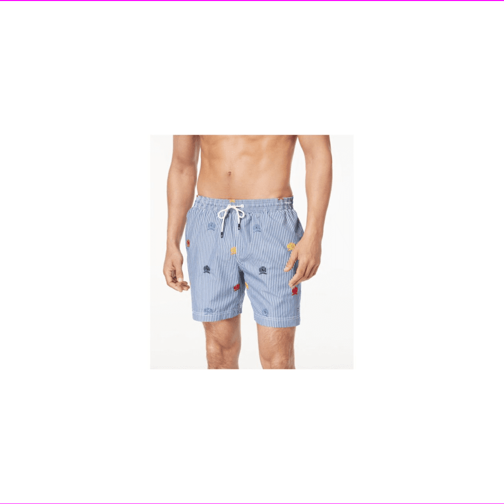 tommy hilfiger double waistband swim shorts