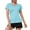 Blue, variant on Gray T Shirts for Women V Neck Short Sleeve Moisture Wicking Athletic Shirts Sport Activewear Top Going Out Tops for Women