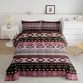 thumbnail image 3 of Feelyou Hippie Triangle Aztec Bedding Comforter Set, Boho Rustic Farmhouse Twin Comforter Sets, Mandala Western Fashion Reversible Bedding Set, Lightweight Room Decor, 2 Pieces, 3 of 9