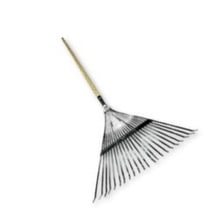 30 in. Poly Leaf Rake with Handle