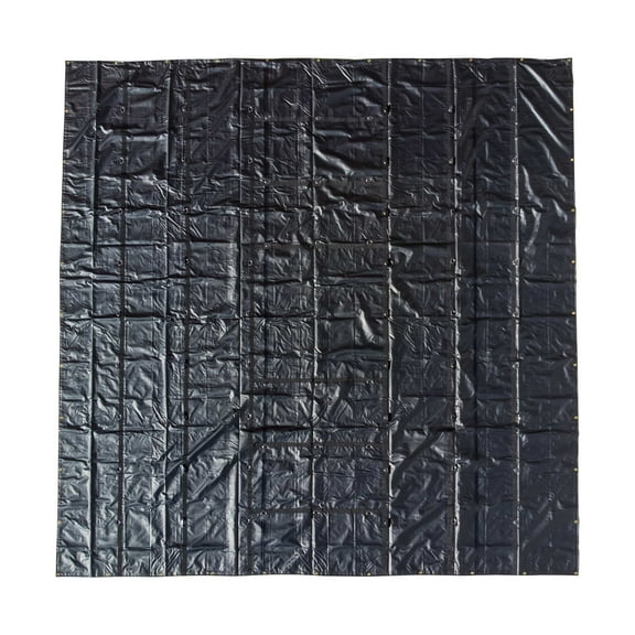 Heavy Duty Machinery Tarp - 20' x 20' - 18 oz. Black Tarp