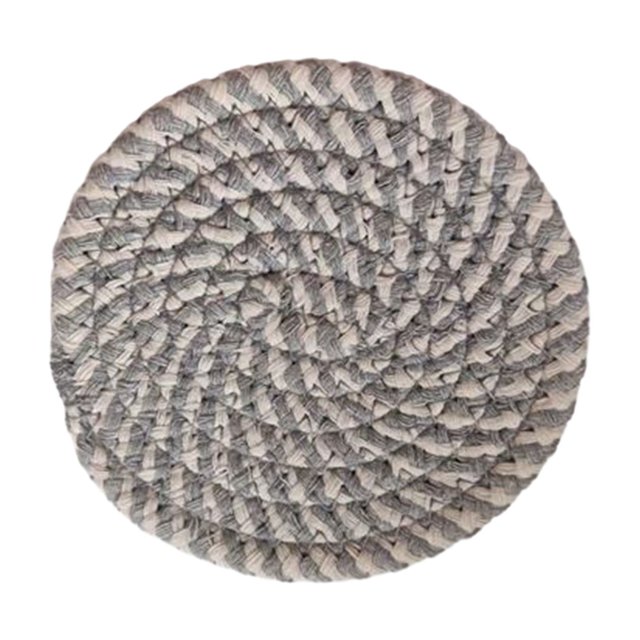 CSChome Modern Cotton Coasters Modern Cotton Coasters Handwoven Heat-Resistant Kitchen Mats Table Protection Hot Plate Mats for Cooking Baking Kitchen Counter Handwoven Coasters