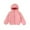 Pink, variant on Godderr Kids Toddler Girls Boys Hooded Cotton Outwears Winter Lightweight Coats Solid Color Padded Jackets for 3-10Y