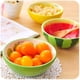 thumbnail image 3 of Cuencos pequeños de cerámica con diseño de limón y fruta pintados a mano, para helado, aperitivos, cereales y postres, 3 of 5