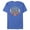 Royal Blue Heather, variant on Men's Ferris Bueller's Day Off Warning Save Campaign Button Graphic Tee Charcoal Heather 5X Large