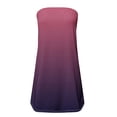 thumbnail image 4 of pimelu Sleeveless Womens Blouses and Tops Dressy Gradient Strapless Bandeau Plus Womens Tops Casual Ombre Tube Tops Tanks T-Shirts Shirt for Women Trendy Off Shoulder Tunic Plus Size, 4 of 4