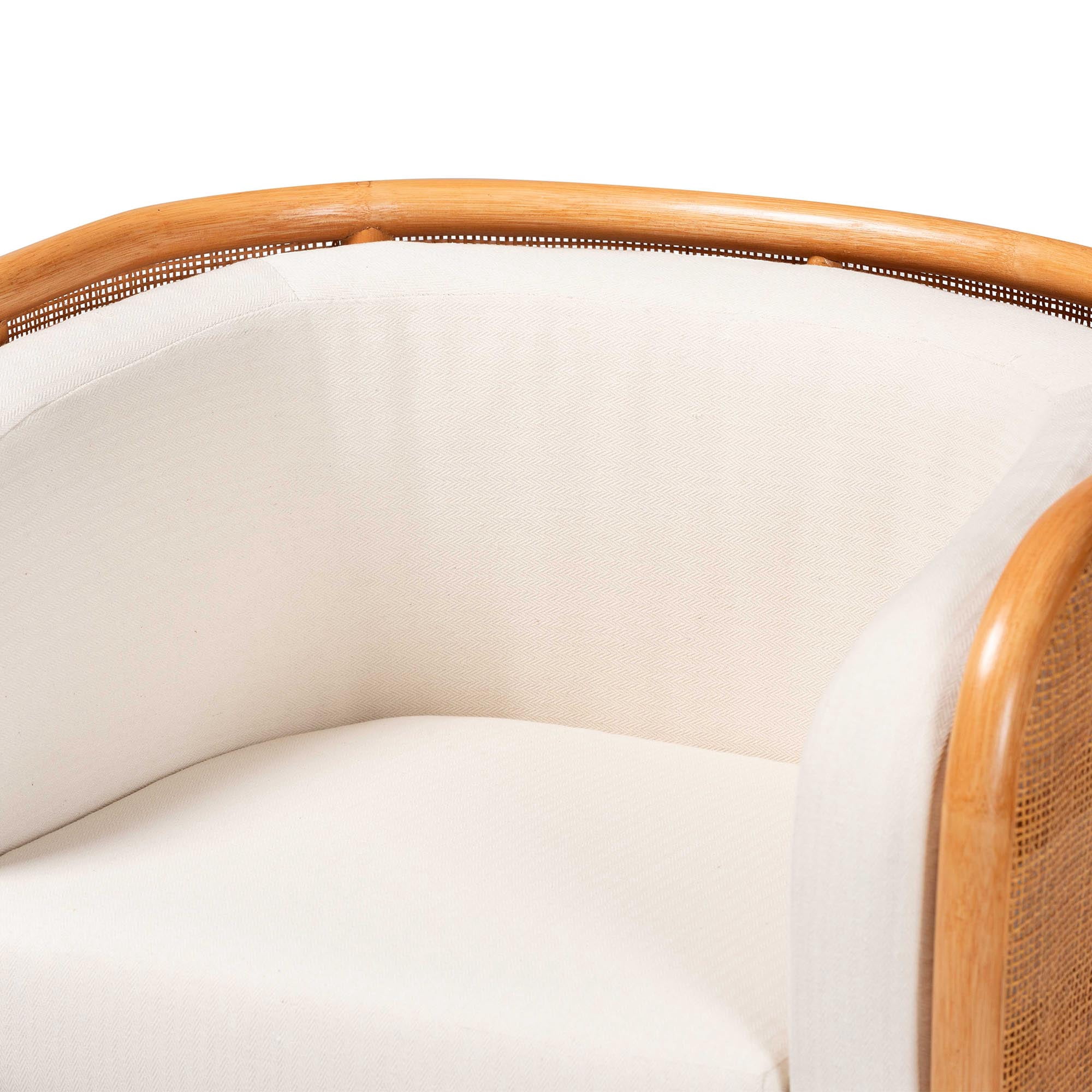 bali & pari Bandung Boho Accent Chair, Light Honey