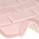 thumbnail image 3 of REGALWOVEN Alfombrilla de baño de espuma viscoelástica, alfombra de baño suave y absorbente, antideslizante, gruesa, de secado rápido, color rosa 16" x 24", 3 of 6