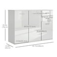 thumbnail image 3 of Buffet Console d'Appoint Autoportant avec Armoire de Rangement pour Salon, 3 of 10