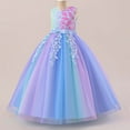 thumbnail image 7 of XIYON Girls Dresses Girls Princess Tutu Dress With Rainbow Flower Girl Birthday Tutu Dress For Stage Performance & Christening 3-4 Years, 7 of 7
