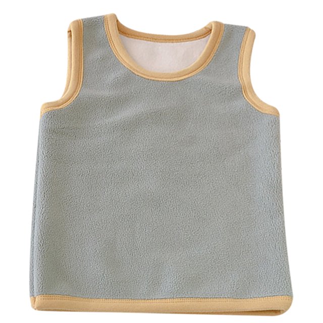 Hukapapa Otoño e Invierno Nuevo Chaleco cálido de Cachemira para niños Chaleco de Lana para niños pequeñosGreen80cm