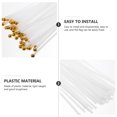 thumbnail image 2 of 50Pcs Plastic Flagpole DIY Plastic Flag Pole Sticks Flagpole Replacement for School Office, 2 of 9