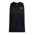 thumbnail image 2 of Camiseta sin mangas Under Armour Tech para hombre, color negro/blanco, talla M, 2 of 3