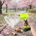 thumbnail image 3 of Handheld Blower, Handheld Leaf Blower, Cordless Leaf Blower, Ultra-Light, Ultra-Powerful, for Yard, Car Cleaning & Drying and Snow Removal(Green,15 Cells: One Battery Per Cell, One Charger), 3 of 4