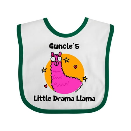 

Inktastic Guncle s Little Drama Llama Gift Baby Boy or Baby Girl Bib