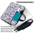 thumbnail image 2 of Lsque Lavender Flowers Pattern Laptop Bag – Portable & Slim Single-Shoulder Computer Case with Adjustable Strap, Protective, Lightweight for 13”/14”/15.6” Laptops, 2 of 8