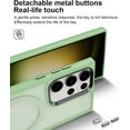 thumbnail image 5 of Magnetic for Galaxy S23 Ultra Case,[Compatible with Magsafe],[10 FT Military Grade Drop Protection]Slim Protective Translucent Matte,TPU+PC Luxury Protective Phone Case Light Green 16-s23u-06, 5 of 13