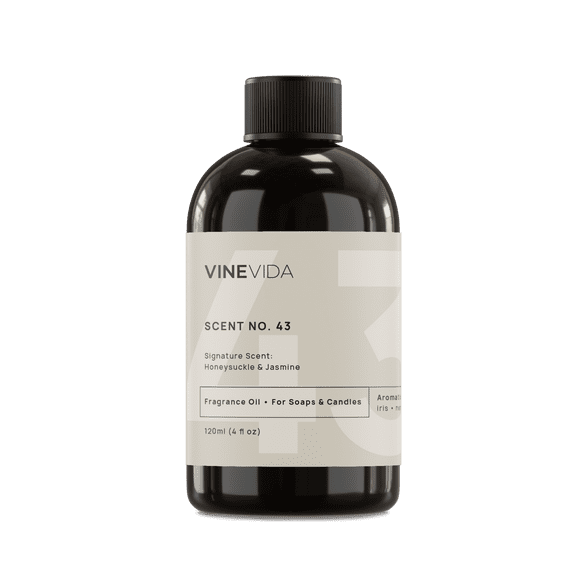 VINEVIDA Scent NO. 43, Signature Scent: Honeysuckle & Jasmine Fragrance Oil, 4 Fl Oz