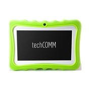 TechComm M4 7” 8GB Android 5.1 HD Touch Screen Brightly Colored Tablet for Children with a Protective Case / Tablet Stand, Dual Camera, WiFi and Bluetooth