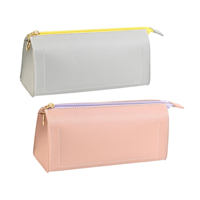 PU Leather Pencil Pouches Office Stuff Portable for Pen Home Sunnimix estuche