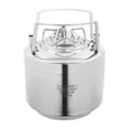 thumbnail image 5 of Stainless Steel Mini Keg 1.59 Gal, Homebrew Beer Keg with Quick-Disconnect Posts, Pressure Fermentation Vessel 80 PSI, Small Corny Keg for Craft Beer, Soda, Cold Brew Coffee, 5 of 12