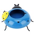 thumbnail image 4 of 5.4cm Diameter Flower Pot Decor Ladybug Shaped Smoothing Surfaces Iron Planter Pot for Garden Blue, 4 of 19