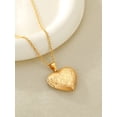 thumbnail image 5 of U7 Gold Plated Flower Grain Pendant Heart Locket Necklace for Women Daughter Mother's Day Valentine Personalized Memorial Gift Custom Love Heart Necklaces, 5 of 9